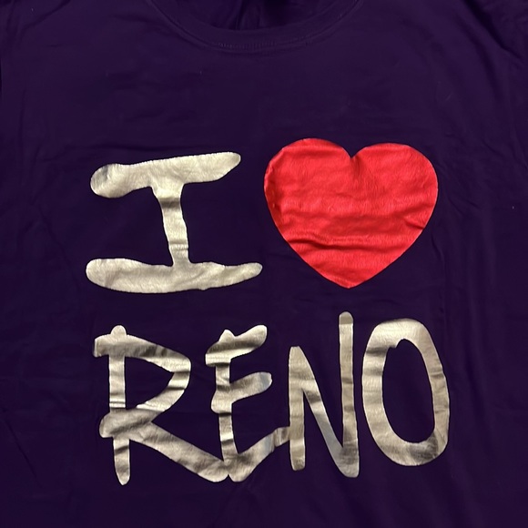 Purple I ❤️ Reno tee - Picture 3 of 5